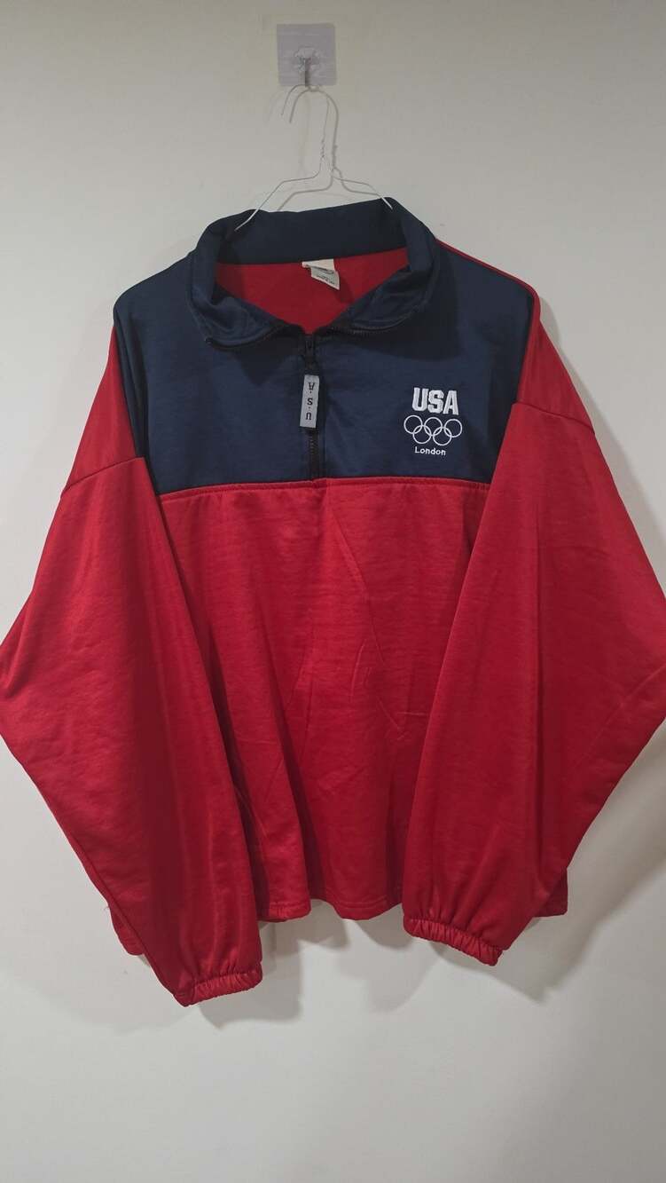 Vintage 2012 London Olympics Team USA 1/4 Zip Pullover Jacket XXXL